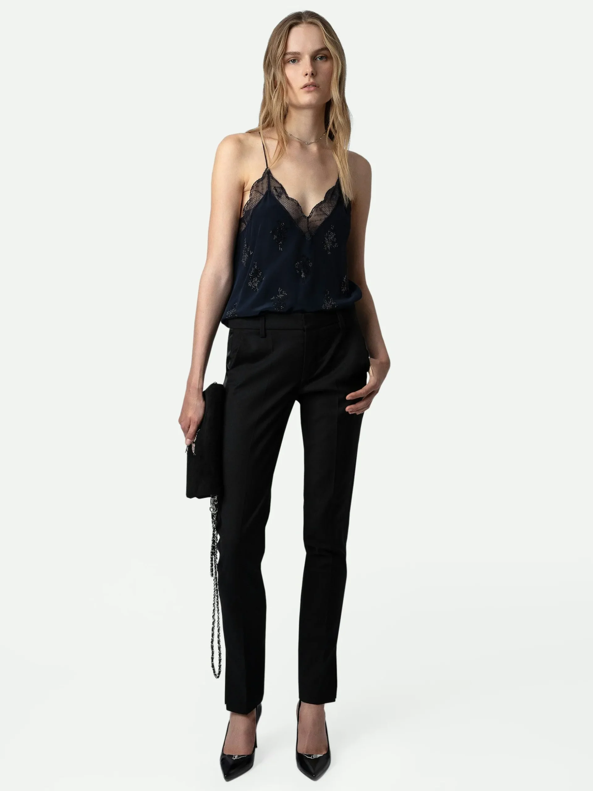 Christy Strass Silk Camisole