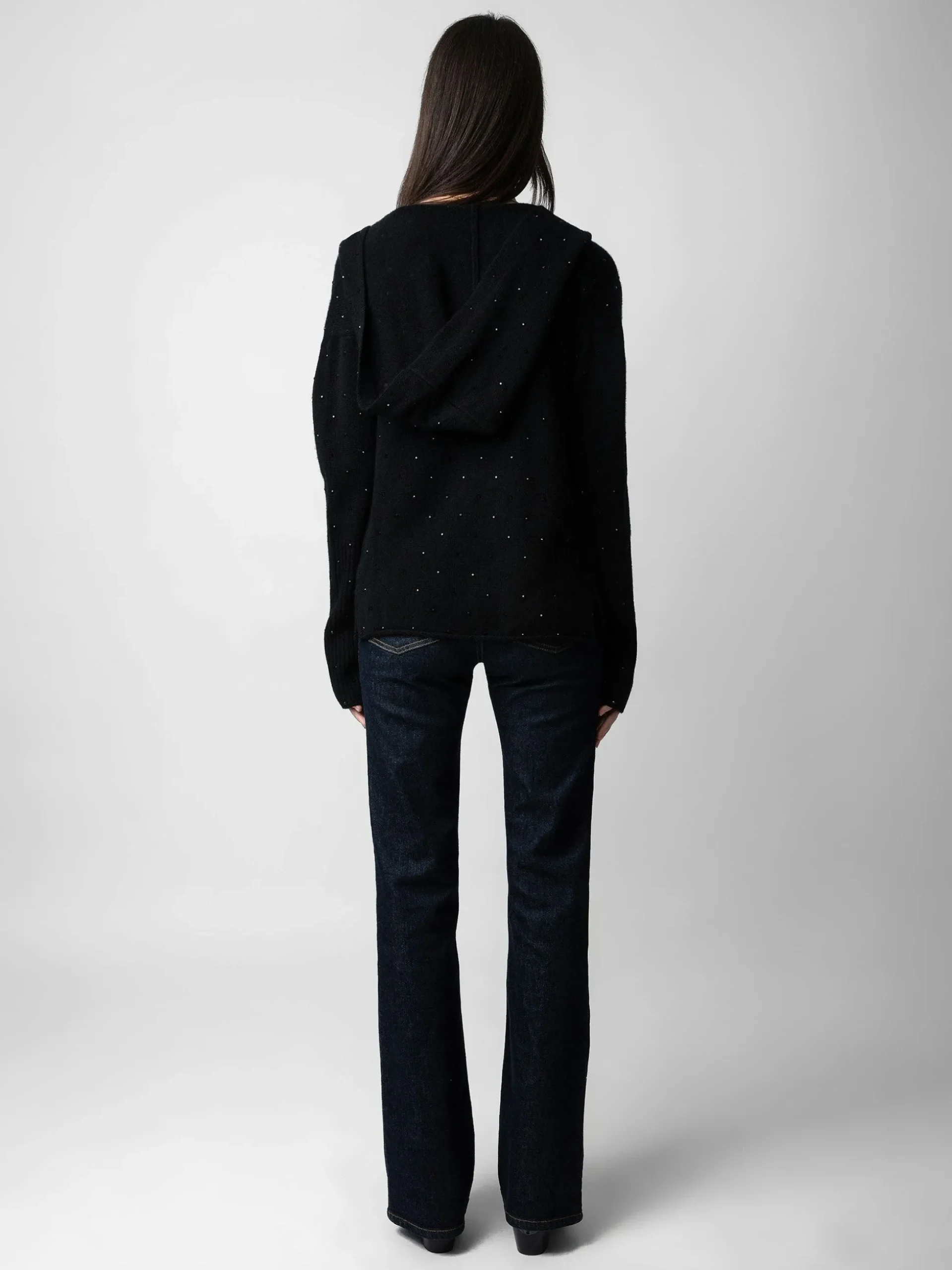 Cosany Rhinestone Cardigan 100% Cashmere