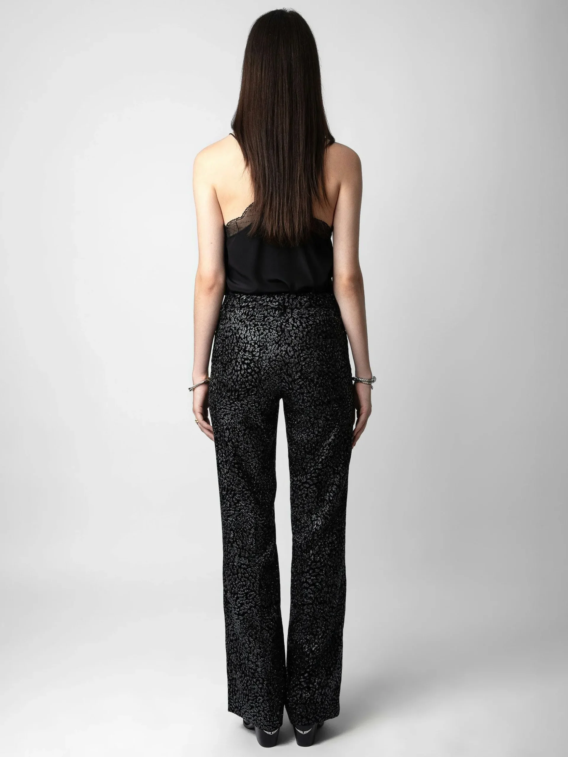 Glitter Velvet Piston Bukser