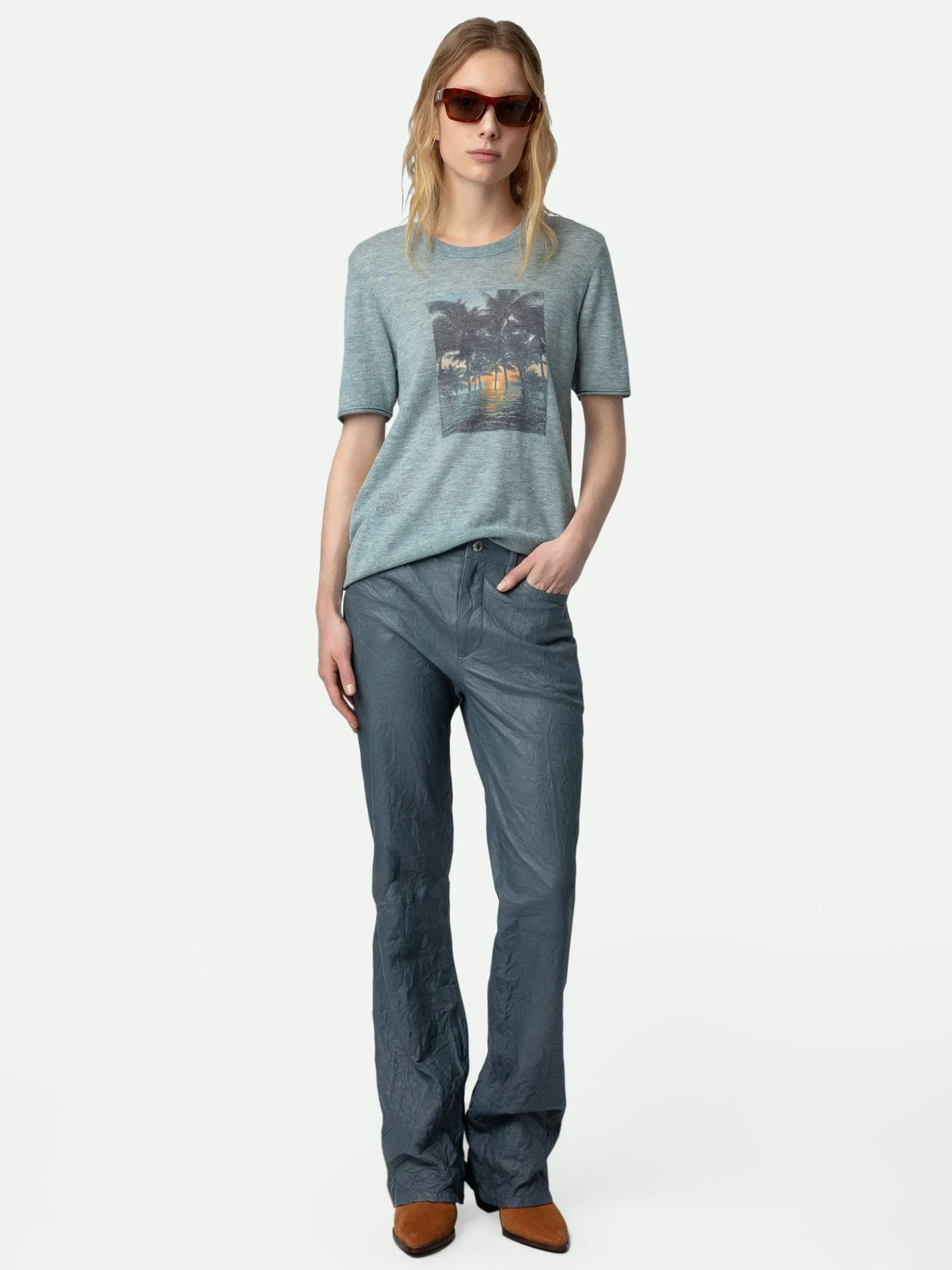 Ida Photoprint Genser 100% Cashmere