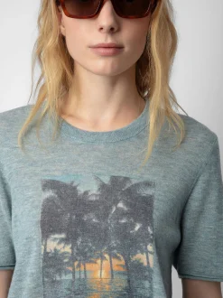 Ida Photoprint Genser 100% Cashmere