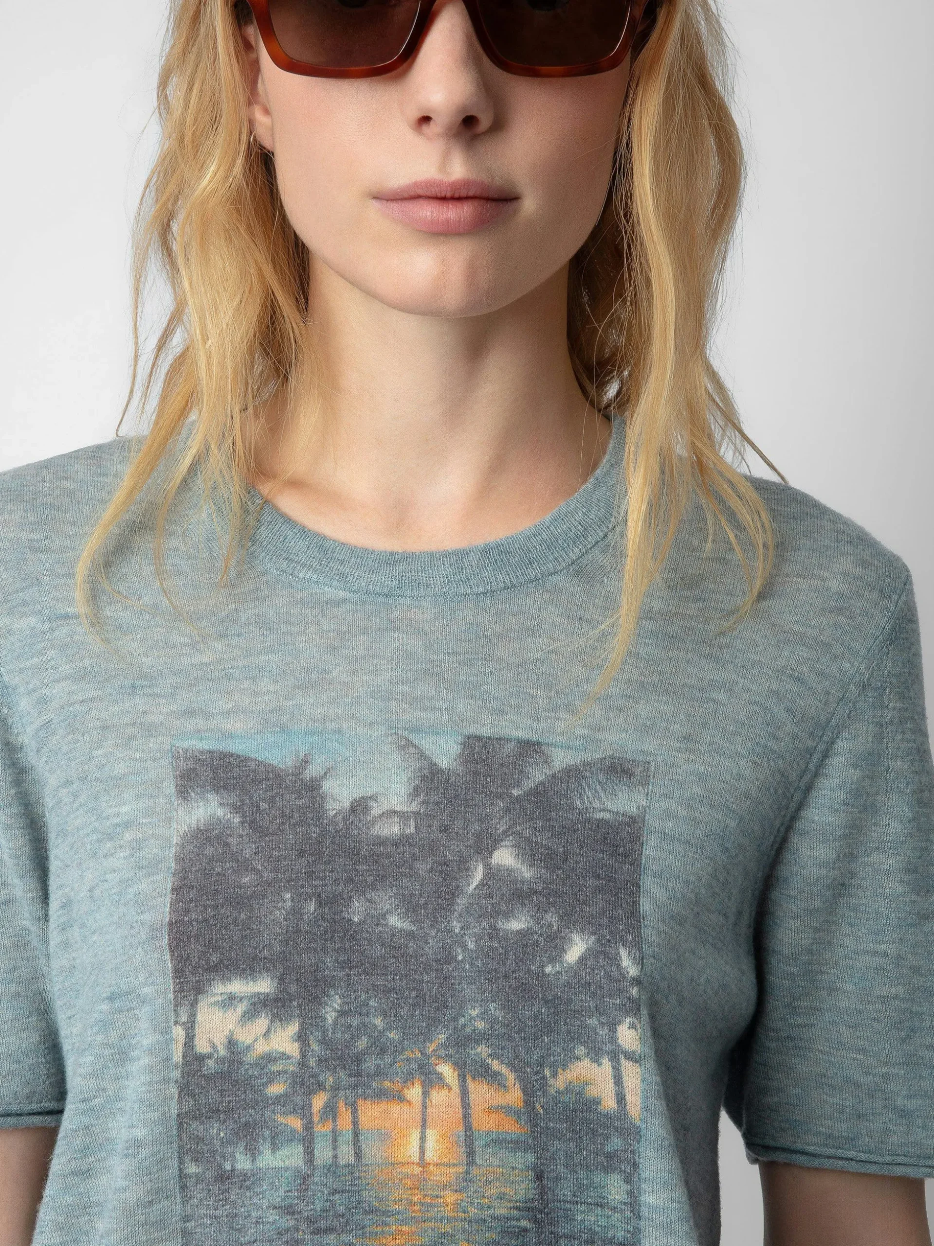 Ida Photoprint Genser 100% Cashmere