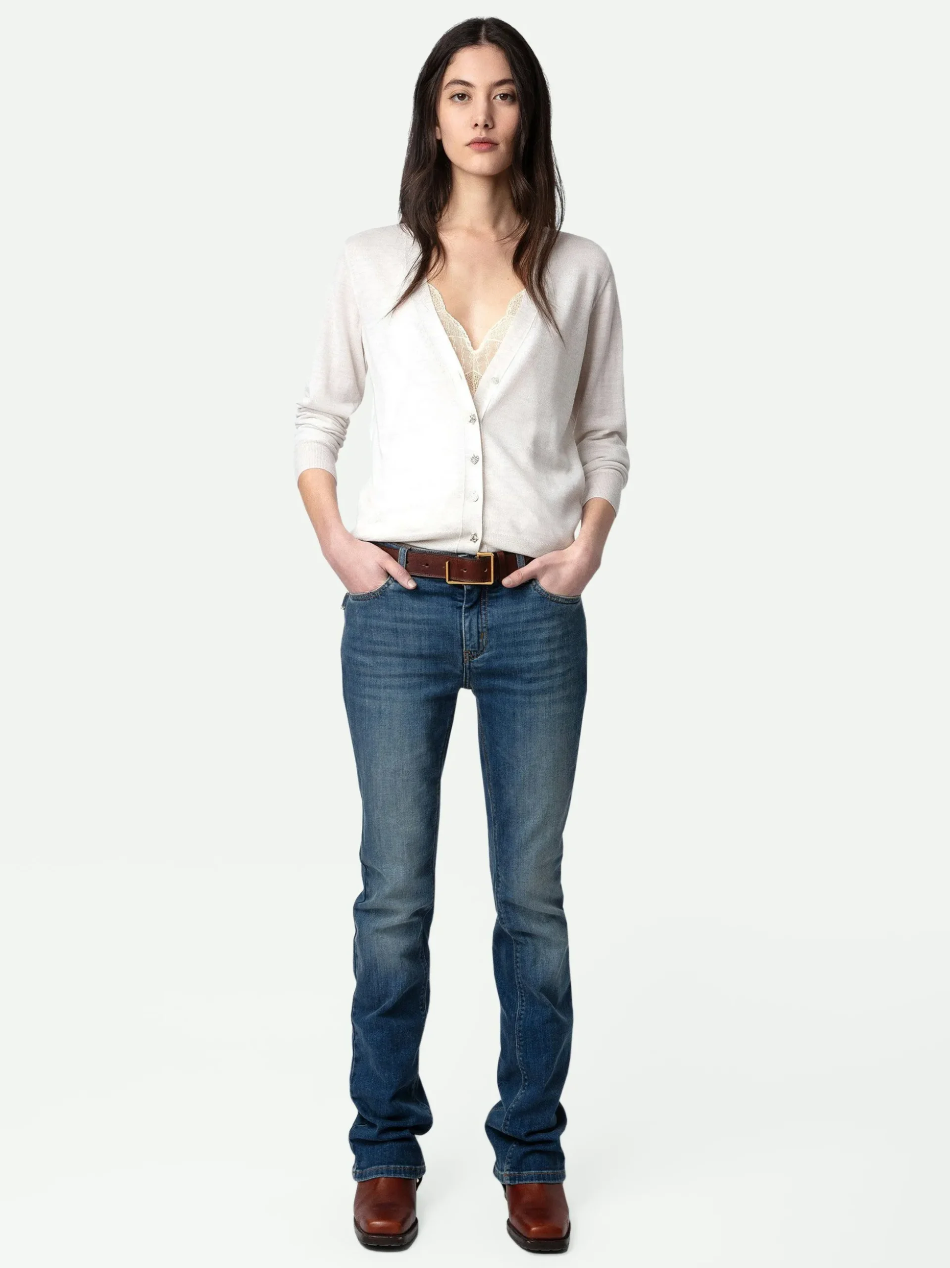 Jemmy Bijoux Cardigan I 100 % Merinoull